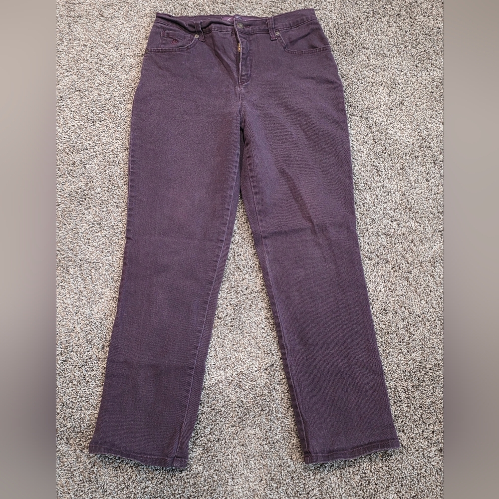 Gloria Vanderbilt Amanda Jeans Purple Size 6 SHORT - Picture 3 of 5
